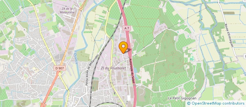 localisation de l'entreprise MONTAREAL à SORGUES