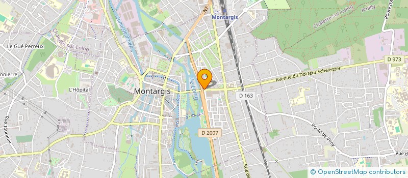 localisation de l'entreprise MONTARGIS ENERGIES (M.E.) à MONTARGIS