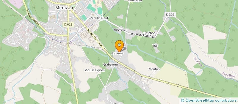 localisation de l'entreprise MONTARRAS ET FILS MENUISERIE à MIMIZAN