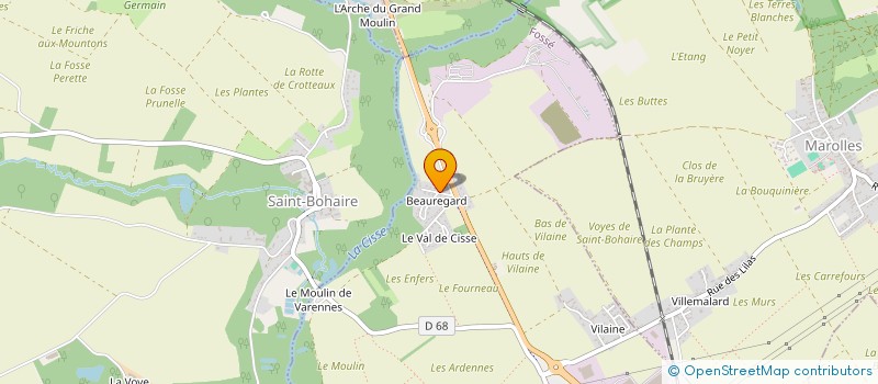 localisation de l'entreprise MONTARU - GAUTIER  VILLEFRANCUR