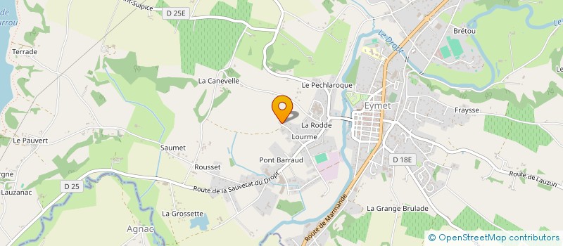 localisation de l'entreprise MONTASPIR  EYMET