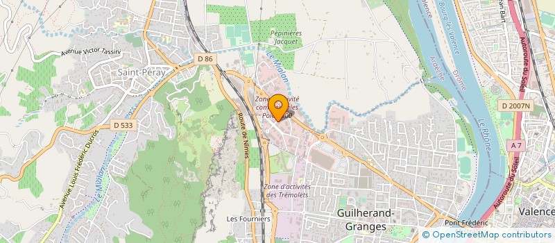 localisation de l'entreprise MONTAT FLORENT  SAINT-PERAY