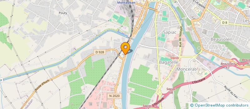 localisation de l'entreprise MONTAU'BIKES à MONTAUBAN
