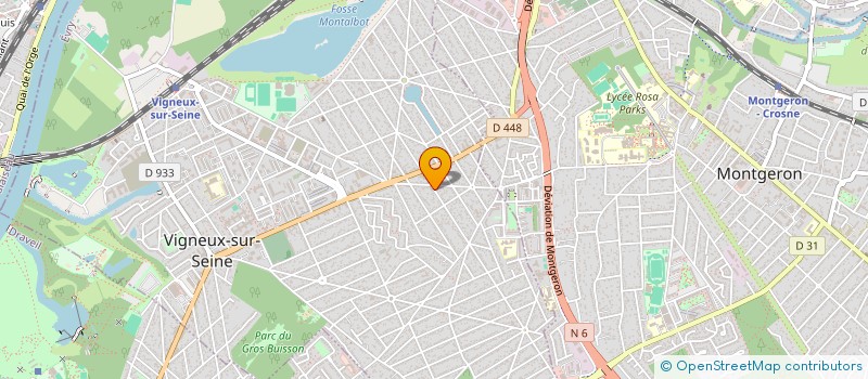 localisation de l'entreprise MONTAUBAN  VIGNEUX-SUR-SEINE