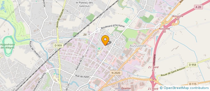 localisation de l'entreprise MONTAUBAN COUVERTURE ETANCHEITE BATIMENT  MONTAUBAN