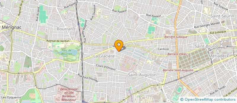 localisation de l'entreprise MONTAUD LAC 33  MERIGNAC