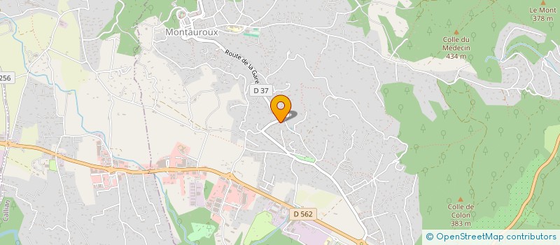 localisation de l'entreprise MONTAUDIS à MONTAUROUX