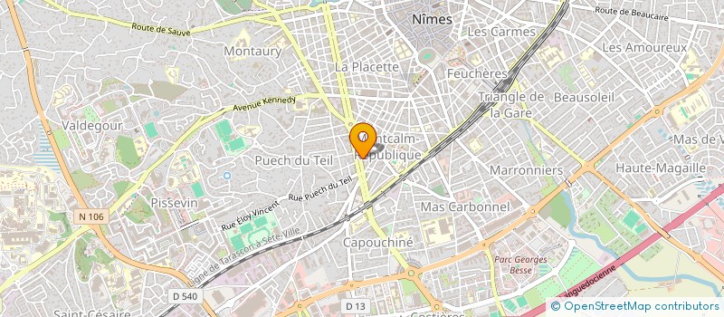 localisation de l'entreprise MONTAURY à NIMES