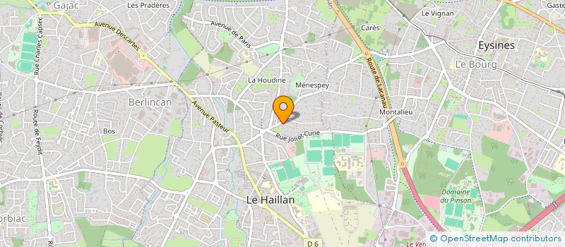 localisation de l'entreprise MONTAUZET  LE HAILLAN