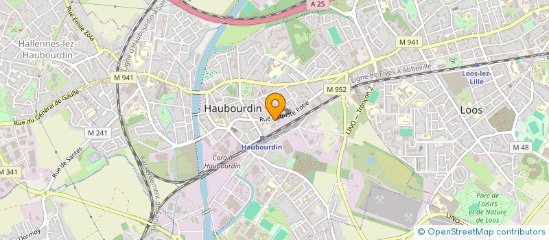 localisation de l'entreprise MONTAYE  HAUBOURDIN