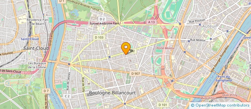 localisation de l'entreprise MONTAZERI LOCATIONS à BOULOGNE-BILLANCOURT