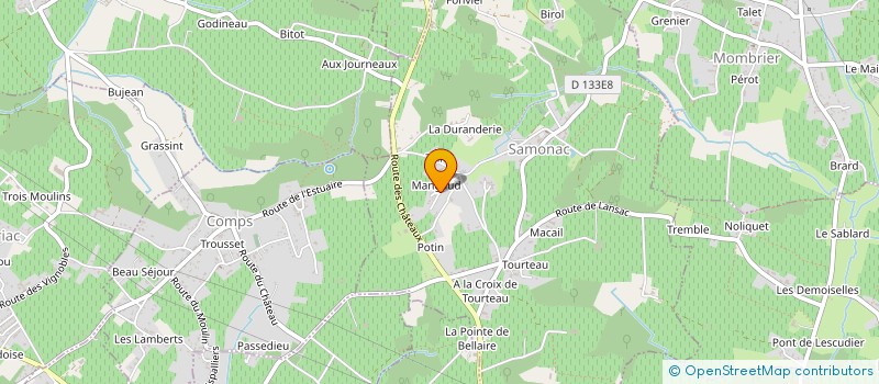 localisation de l'entreprise MONTBARD  SAMONAC