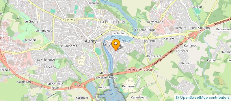 localisation de l'entreprise MONTBAURON CONSEIL à AURAY