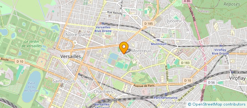 localisation de l'entreprise MONTBAURON RBI à VERSAILLES