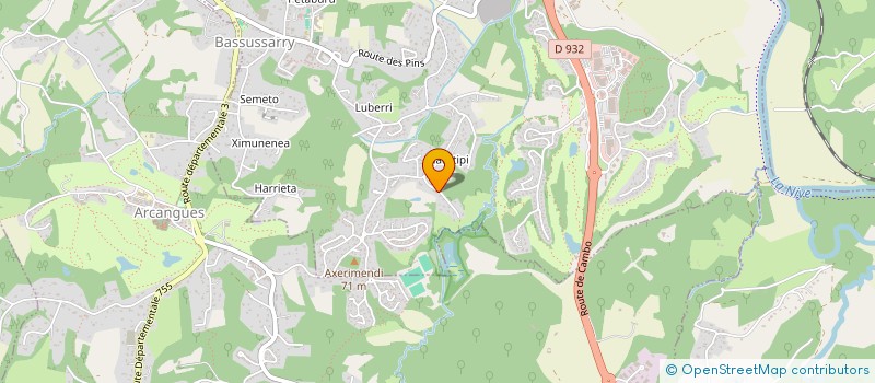 localisation de l'entreprise MONTBAUT  BASSUSSARRY