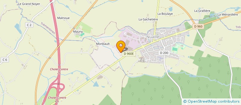 localisation de l'entreprise MONTBEAU IMMOBILIER  NUAILLE