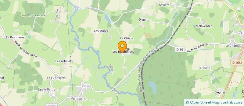 localisation de l'entreprise MONTBEL'AIN à COLIGNY