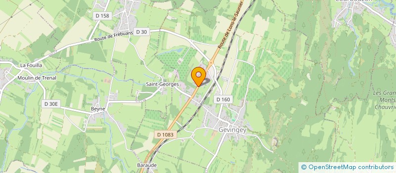 localisation de l'entreprise MONTBELIARDE DU JURA à HAUTEROCHE