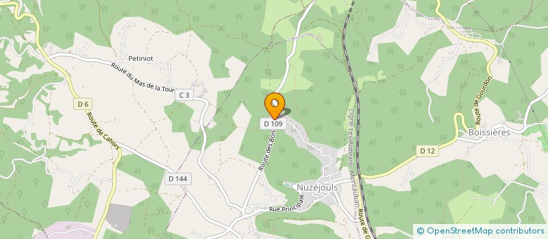 localisation de l'entreprise MONTBROUSSOUS MICHEL  CATUS