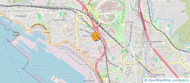 localisation de l'entreprise MONTBU à MARSEILLE