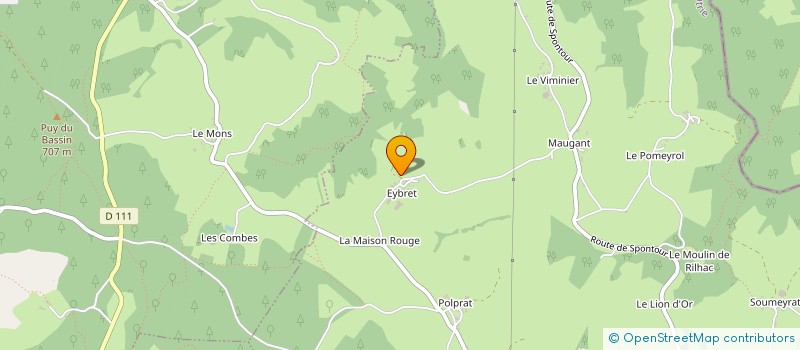 localisation de l'entreprise MONTCALIN  RILHAC-XAINTRIE