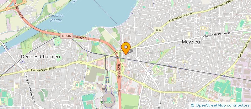 localisation de l'entreprise MONTCALME  MEYZIEU