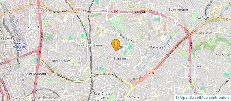 localisation de l'entreprise MONTCAULT 1969 à MARSEILLE