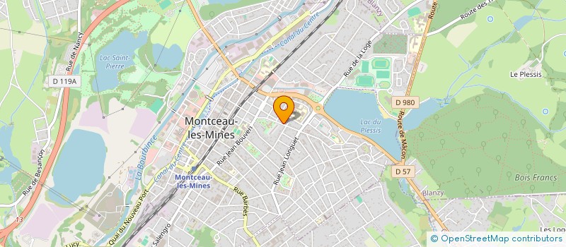 localisation de l'entreprise MONTCEAU CLUB FOYER DU 3 EME AGE  MONTCEAU-LES-MINES