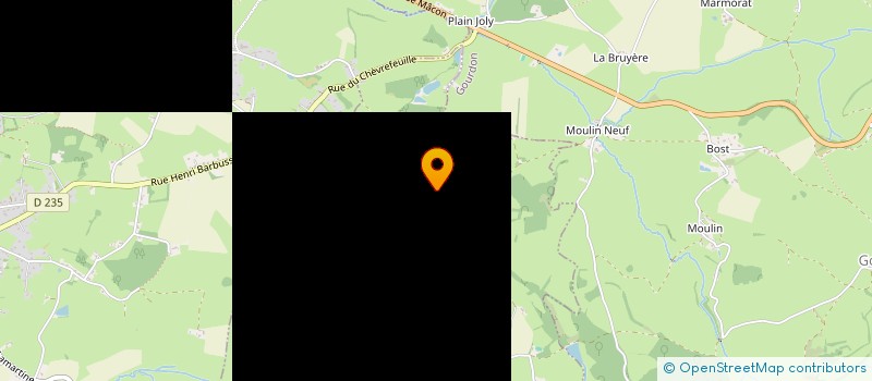 localisation de l'entreprise MONTCEAU COUVERTURE  SAINT-ROMAIN-SOUS-GOURDON