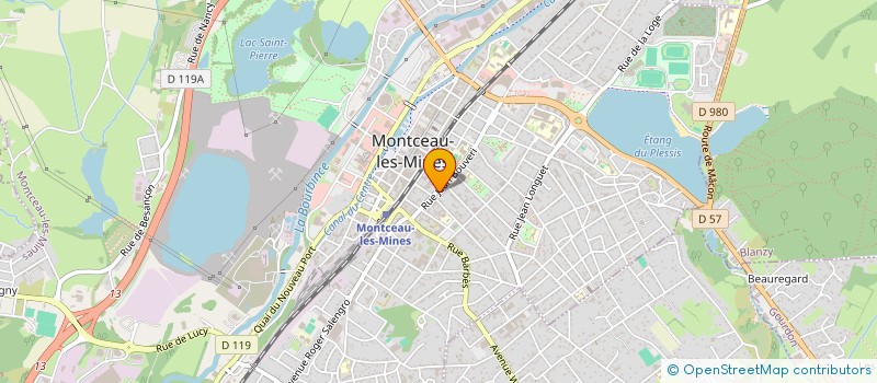 localisation de l'entreprise MONTCEAU FINANCES 2018 à MONTCEAU-LES-MINES