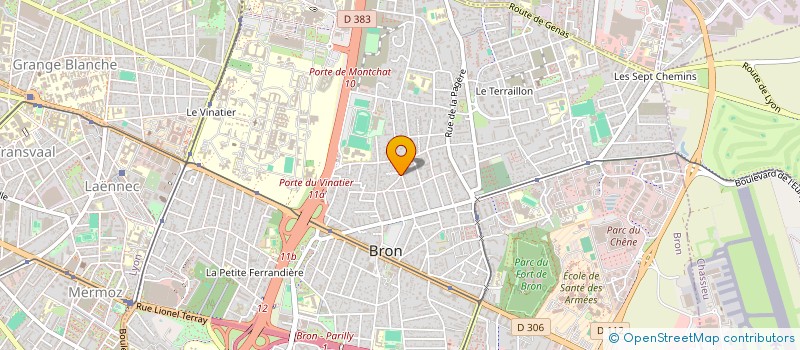 localisation de l'entreprise MONTCEAU INVEST  BRON