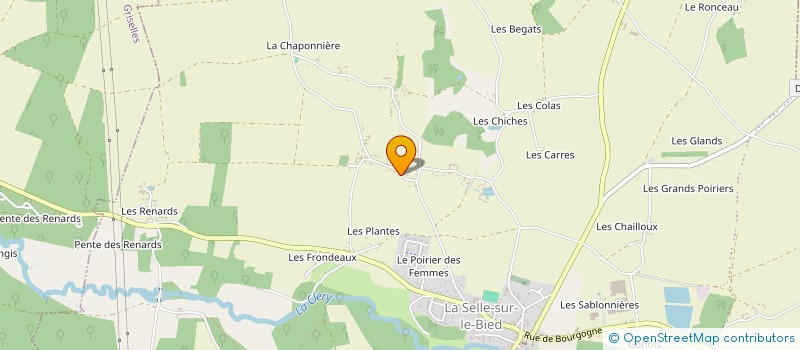 localisation de l'entreprise MONTCEAU SARL à LA SELLE-SUR-LE-BIED