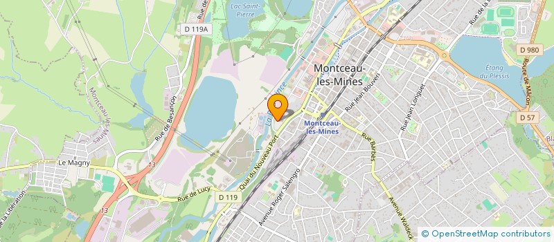 localisation de l'entreprise MONTCEAUFRUITS SNC  MONTCEAU-LES-MINES