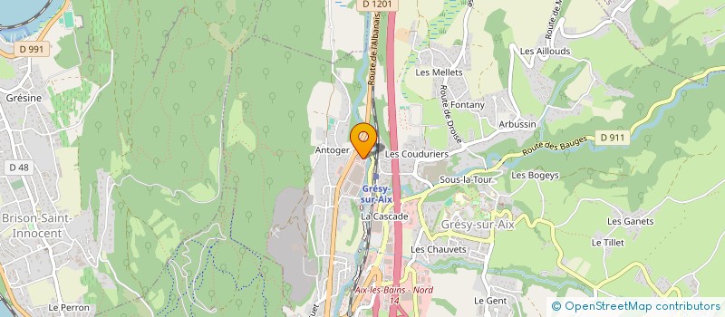 localisation de l'entreprise MONTCEL RP  GRESY-SUR-AIX