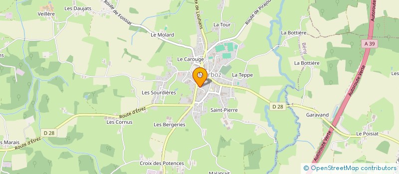 localisation de l'entreprise MONTCETY ECPG  MARBOZ