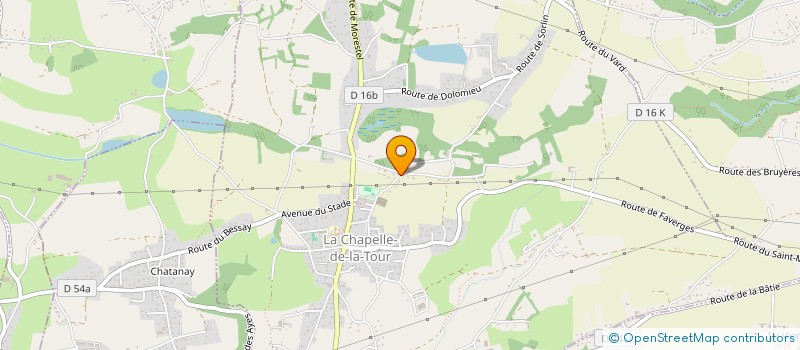 localisation de l'entreprise MONTCHAMCHAM  LA CHAPELLE-DE-LA-TOUR