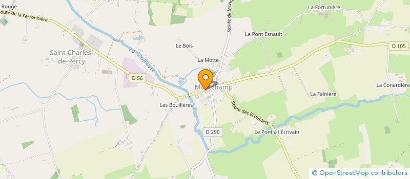 localisation de l'entreprise MONTCHAMP MECANIQUE  VALDALLIERE