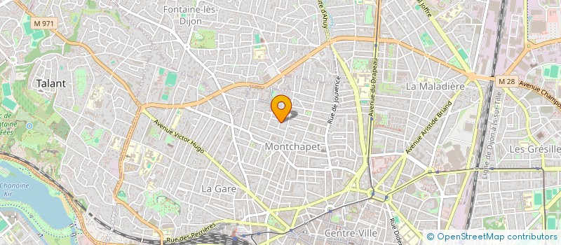 localisation de l'entreprise MONTCHAPET à DIJON