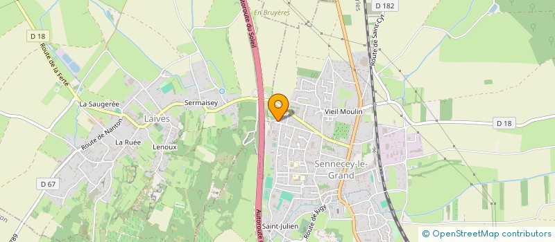 localisation de l'entreprise MONTCHAT  SENNECEY-LE-GRAND