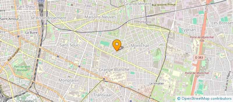 localisation de l'entreprise MONTCHAT SANTE  LYON