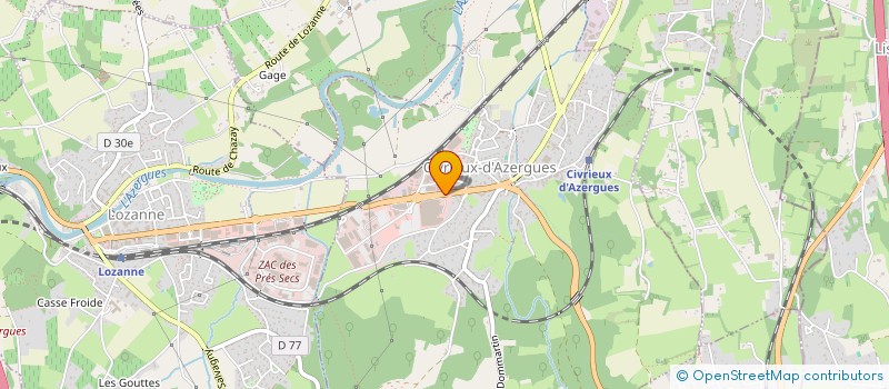 localisation de l'entreprise MONTCHEF à CIVRIEUX-D'AZERGUES