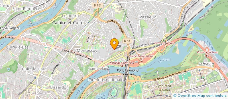 localisation de l'entreprise MONTCIZET 2  CALUIRE-ET-CUIRE