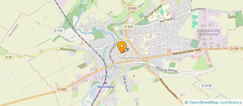 localisation de l'entreprise MONTDI' REMUE-MENINGES  MONTDIDIER