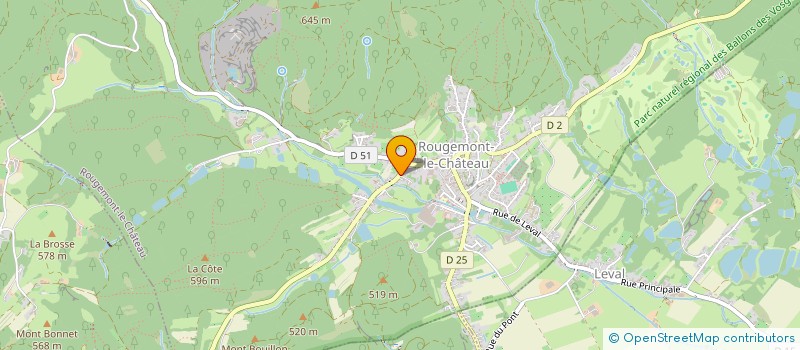 localisation de l'entreprise MONTDIS  ROUGEMONT-LE-CHATEAU