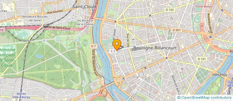 localisation de l'entreprise MONTE BACCO GROUP à BOULOGNE-BILLANCOURT