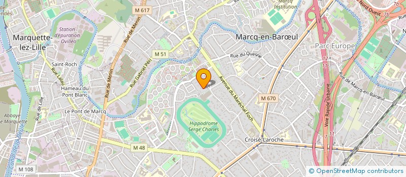 localisation de l'entreprise MONTE-CARNOT à MARCQ-EN-BARŒUL