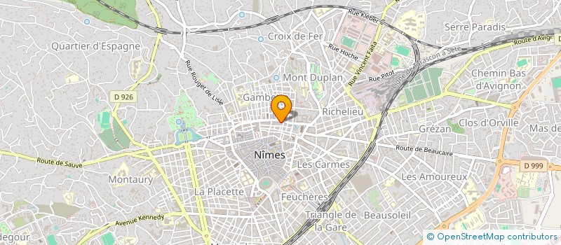 localisation de l'entreprise MONTE CHRISTO  NIMES