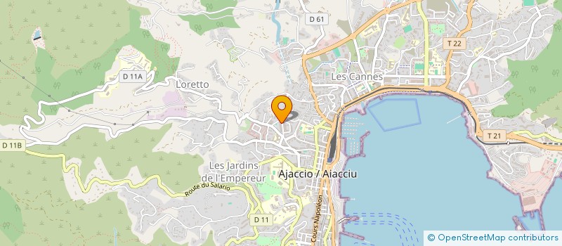 localisation de l'entreprise MONTE CIRCUS - CIRQUE ET SPORTS DE PLEINE NATURE à AJACCIO