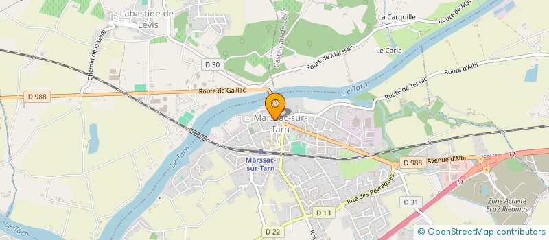 localisation de l'entreprise MONTE CRISTO à MARSSAC-SUR-TARN