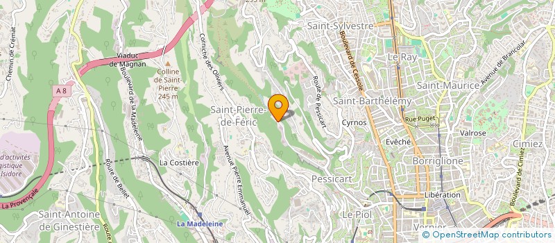 localisation de l'entreprise MONTE CRISTO ECHAFAUDAGES à NICE